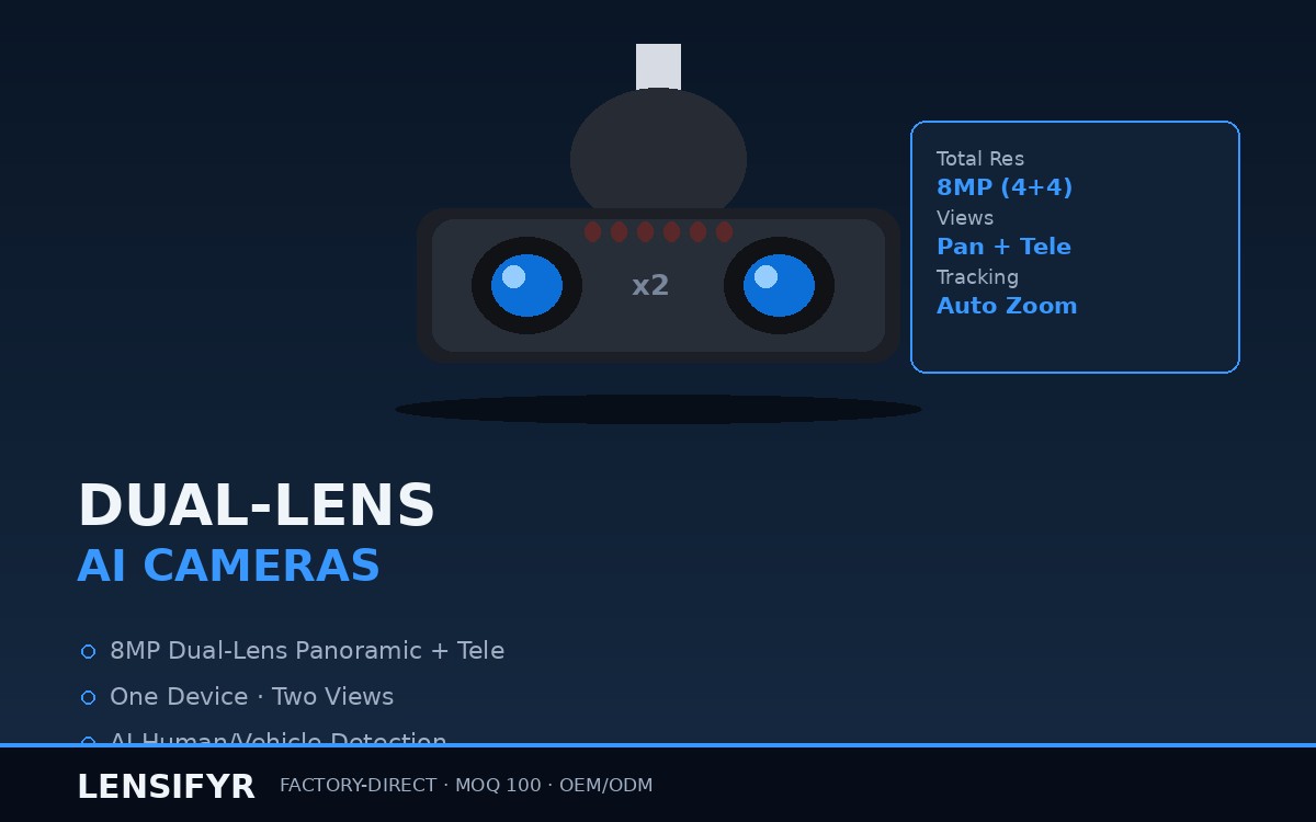 Dual Lens AI Cameras